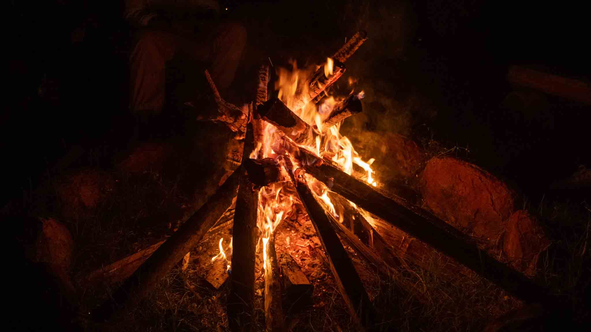 Gather around a bonfire and share stories under the stars.